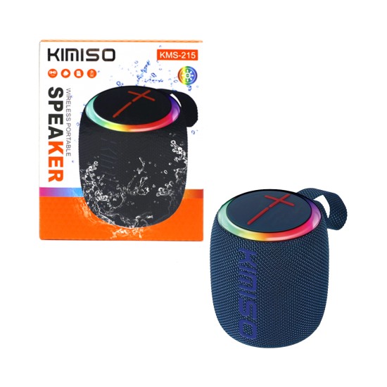 Coluna Sem Fio Portátil Kimiso KMS-215 Azul